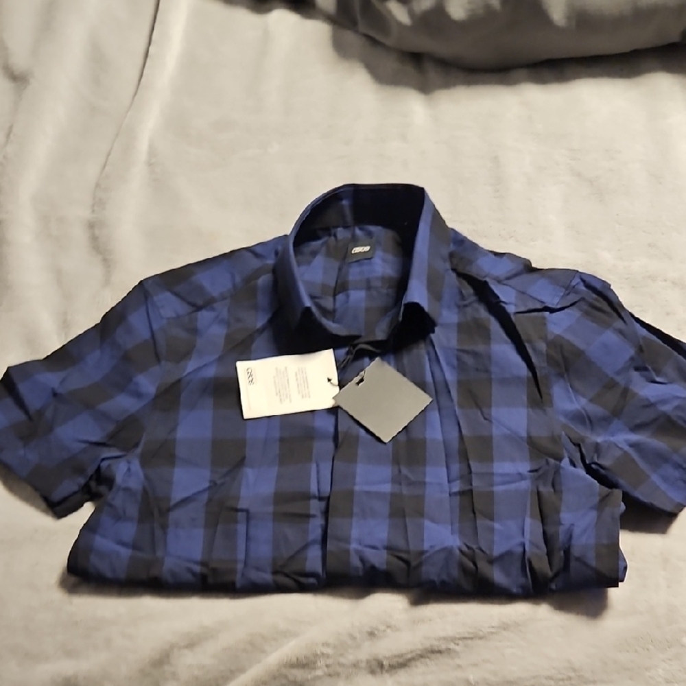 ASOS Blue and Black Casual Button Down Shirt